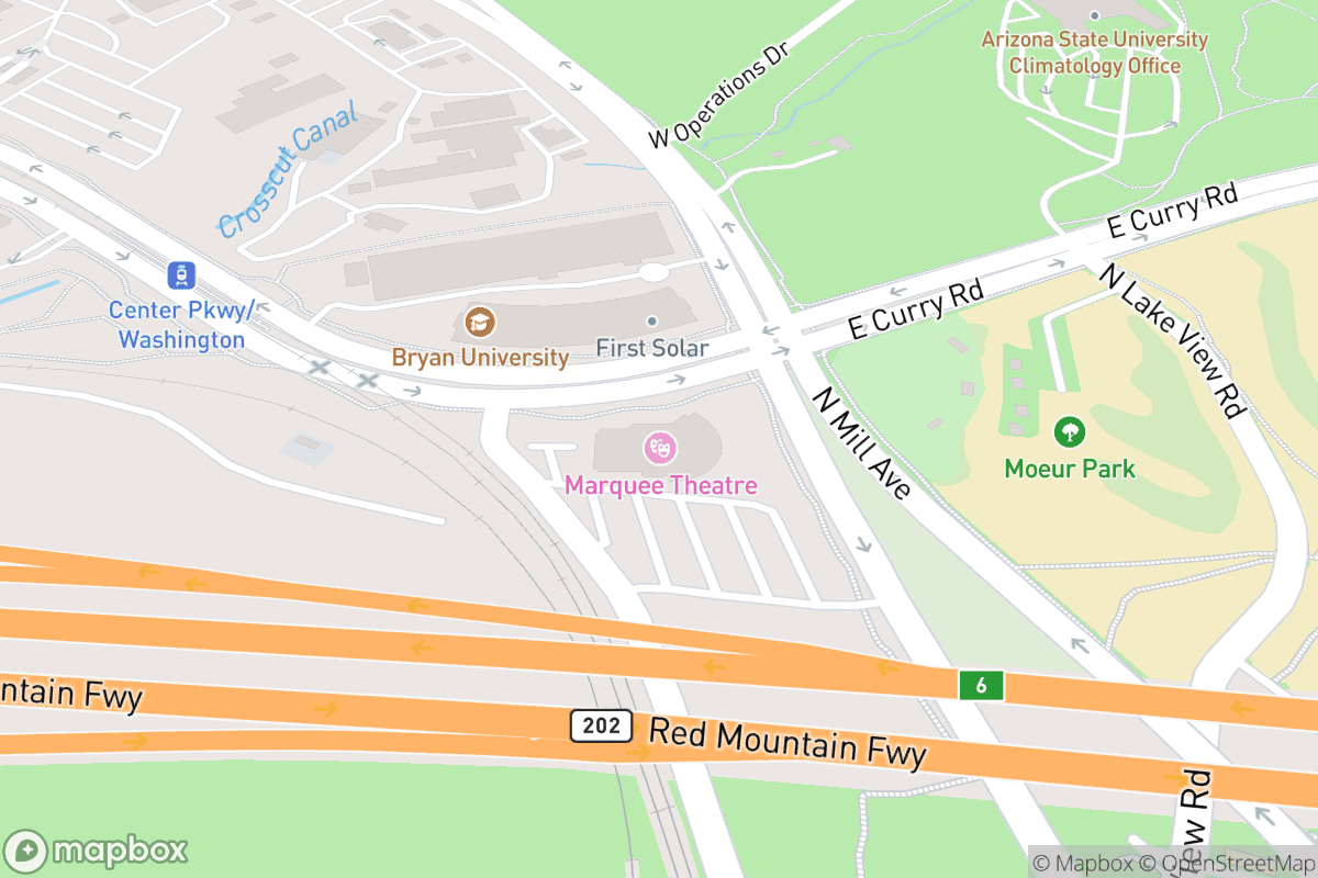 Map of Marquee Theatre