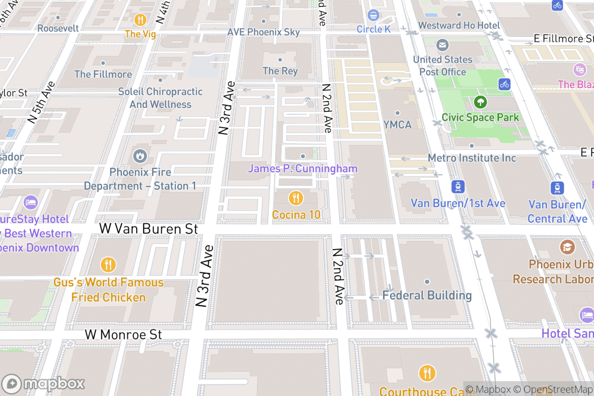 Map of Crescent Ballroom