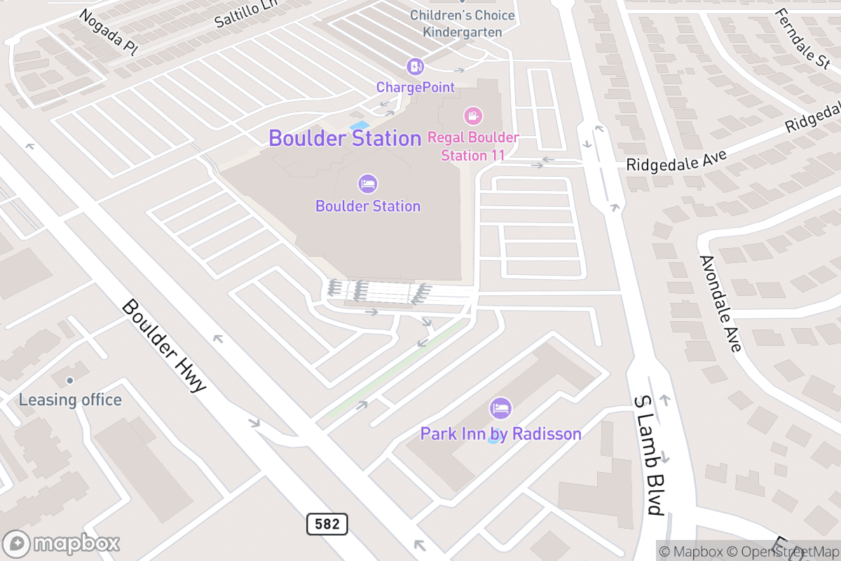 Map of The Railhead at Boulder Station Hotel & Casino