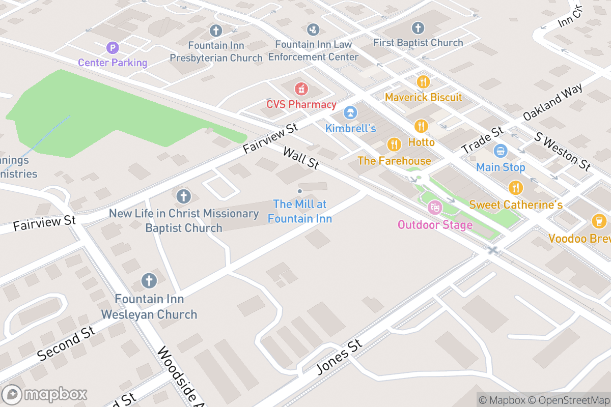 Map of The Mill at Fountain Inn