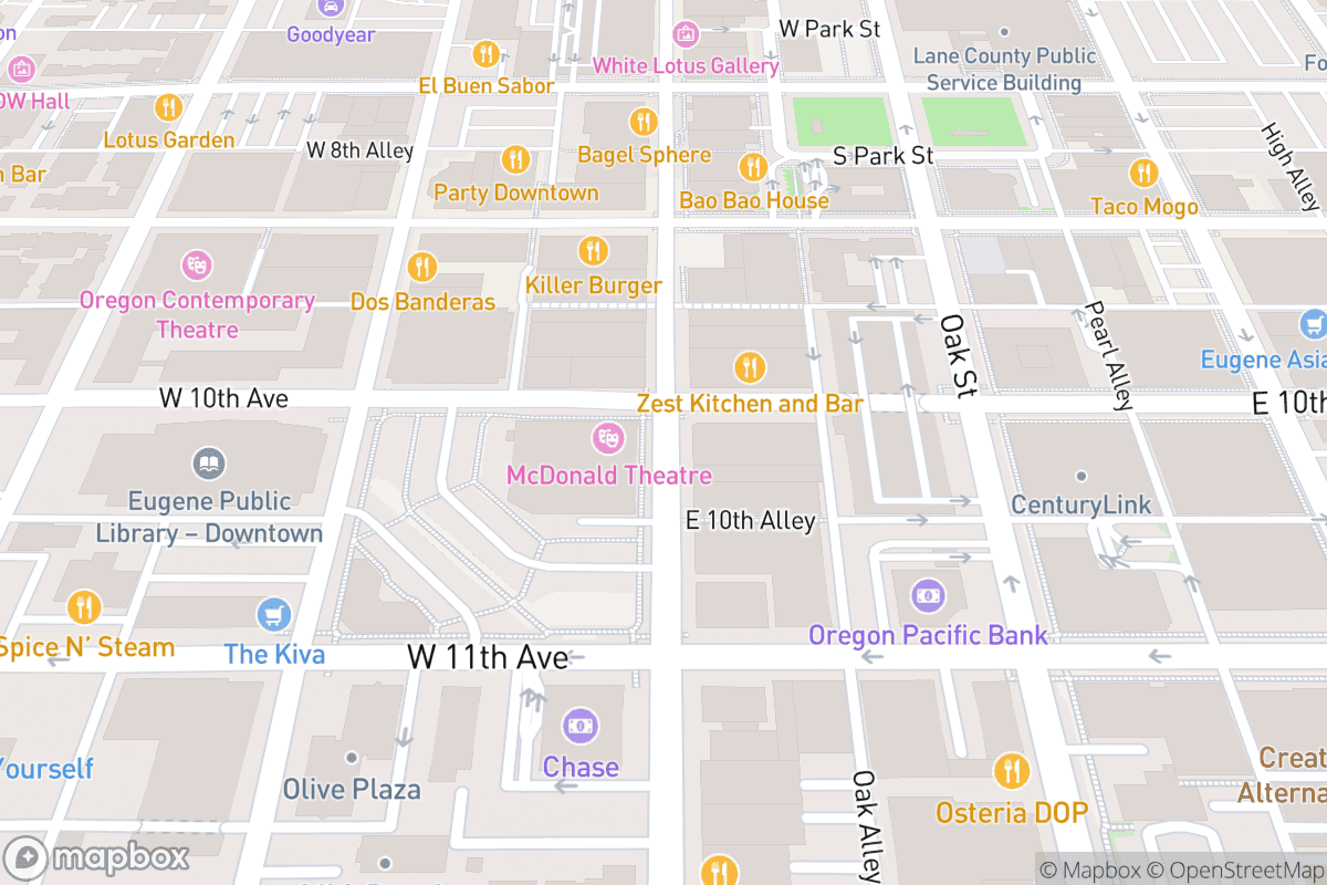 Map of McDonald Theatre