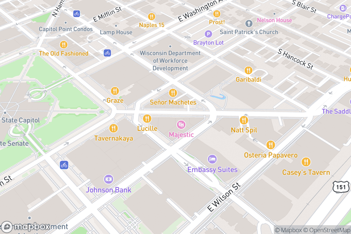 Map of Majestic Theatre