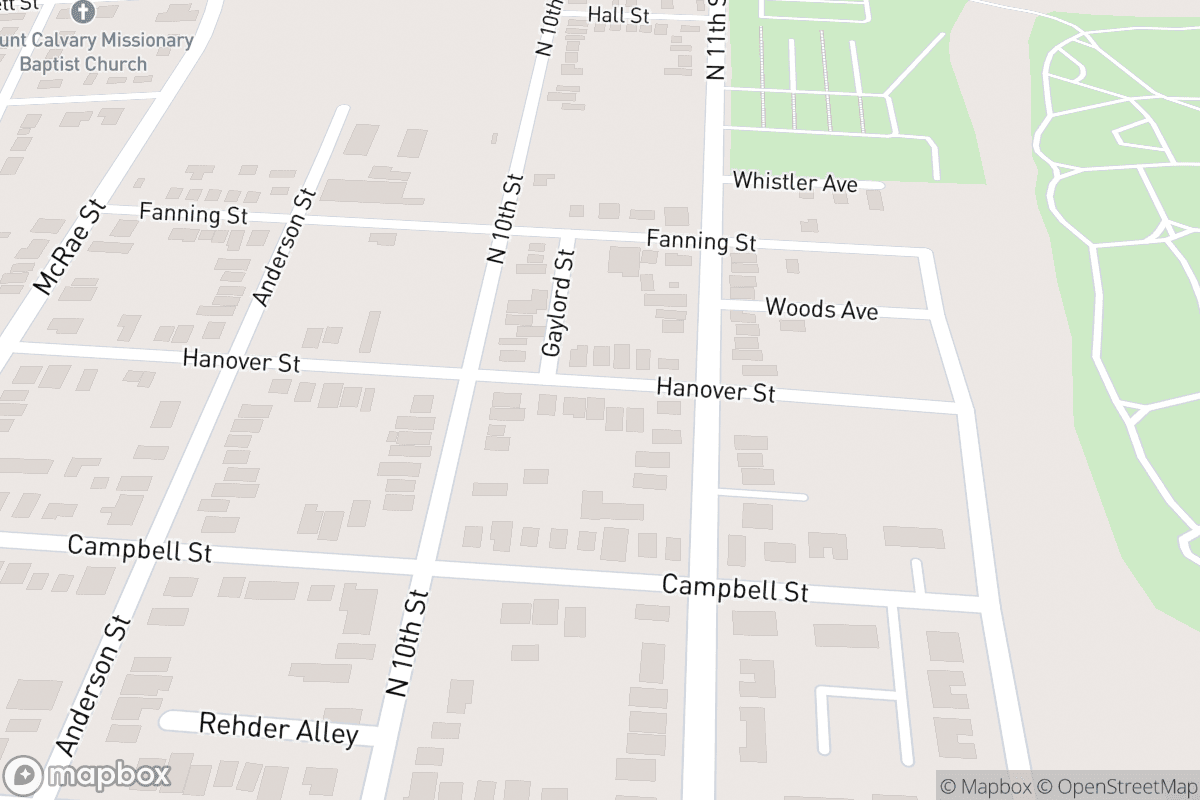 Map of Wilson Center-NC