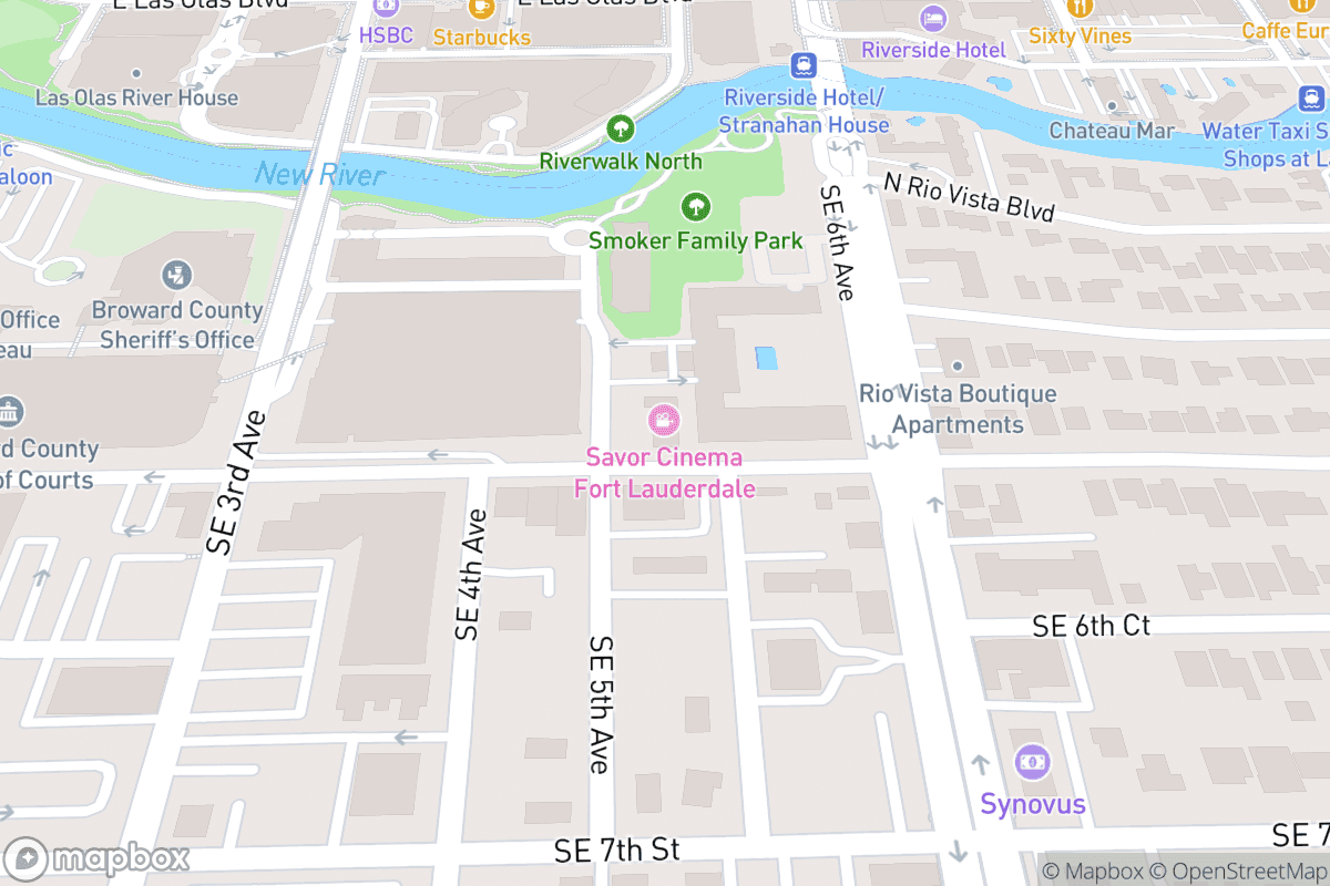 Map of Savor Cinema