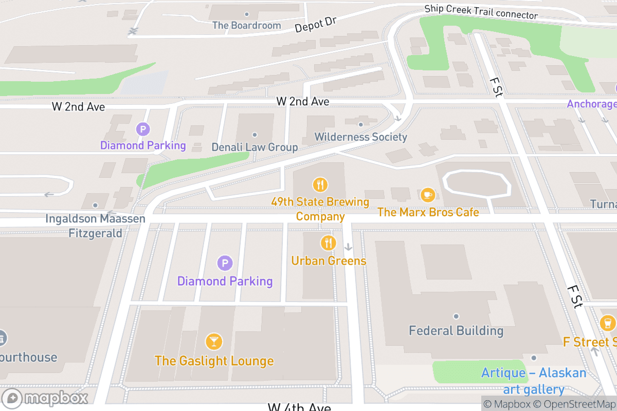 Map of 49th State Brewing