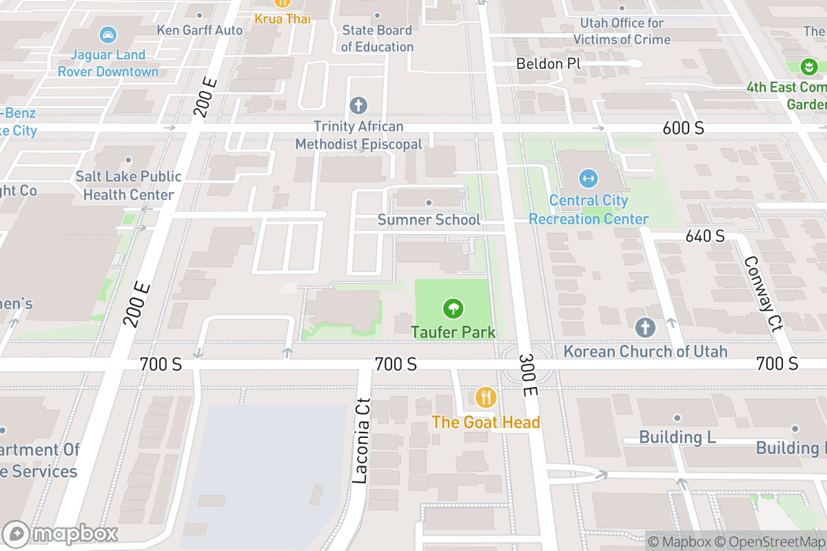 Map of Eccles Theater - Salt Lake City
