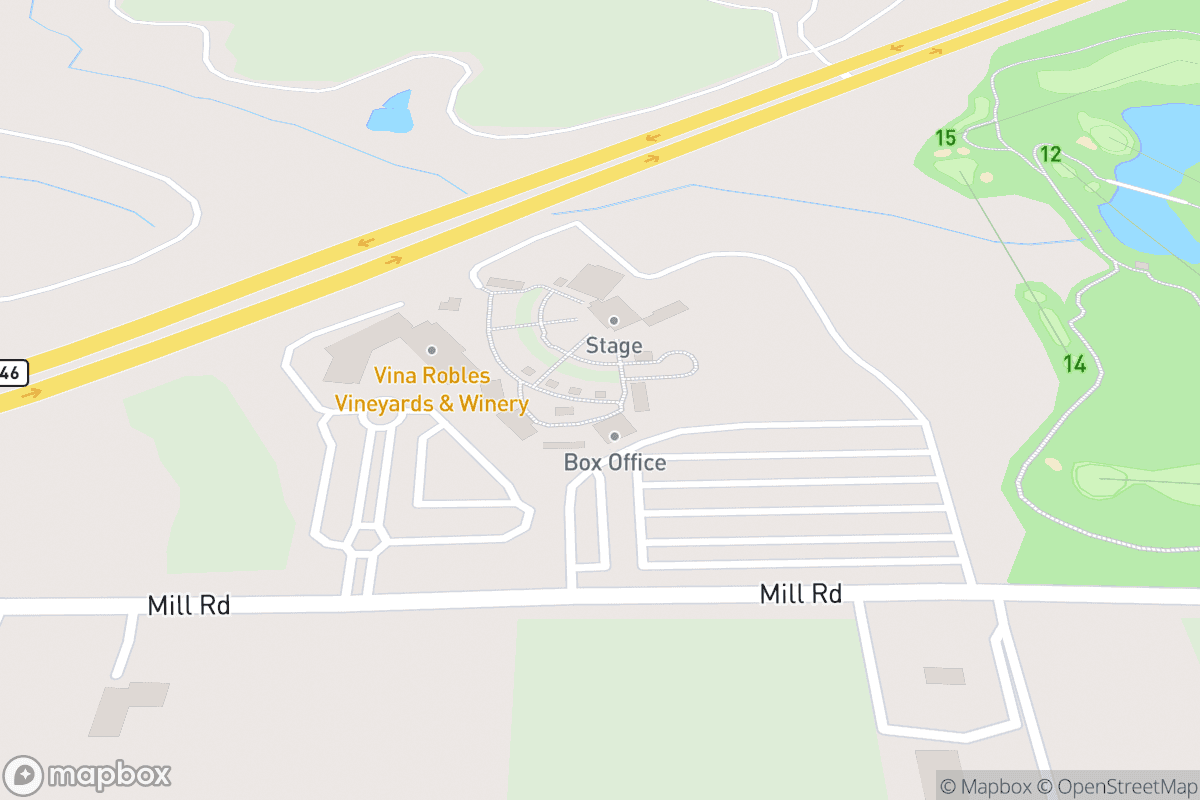 Map of Vina Robles Amphitheatre