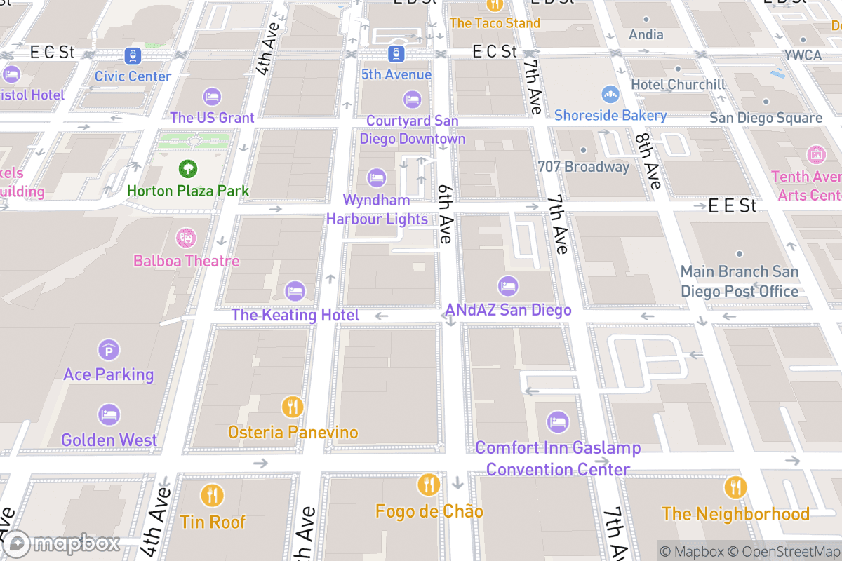 Map of American Comedy Co.