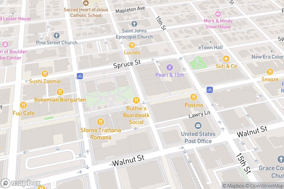 Map of Boulder Theater