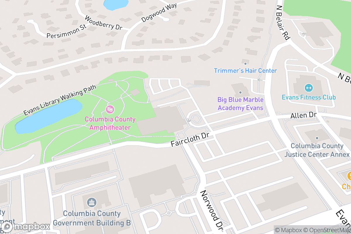 Map of Hardin Auditorium