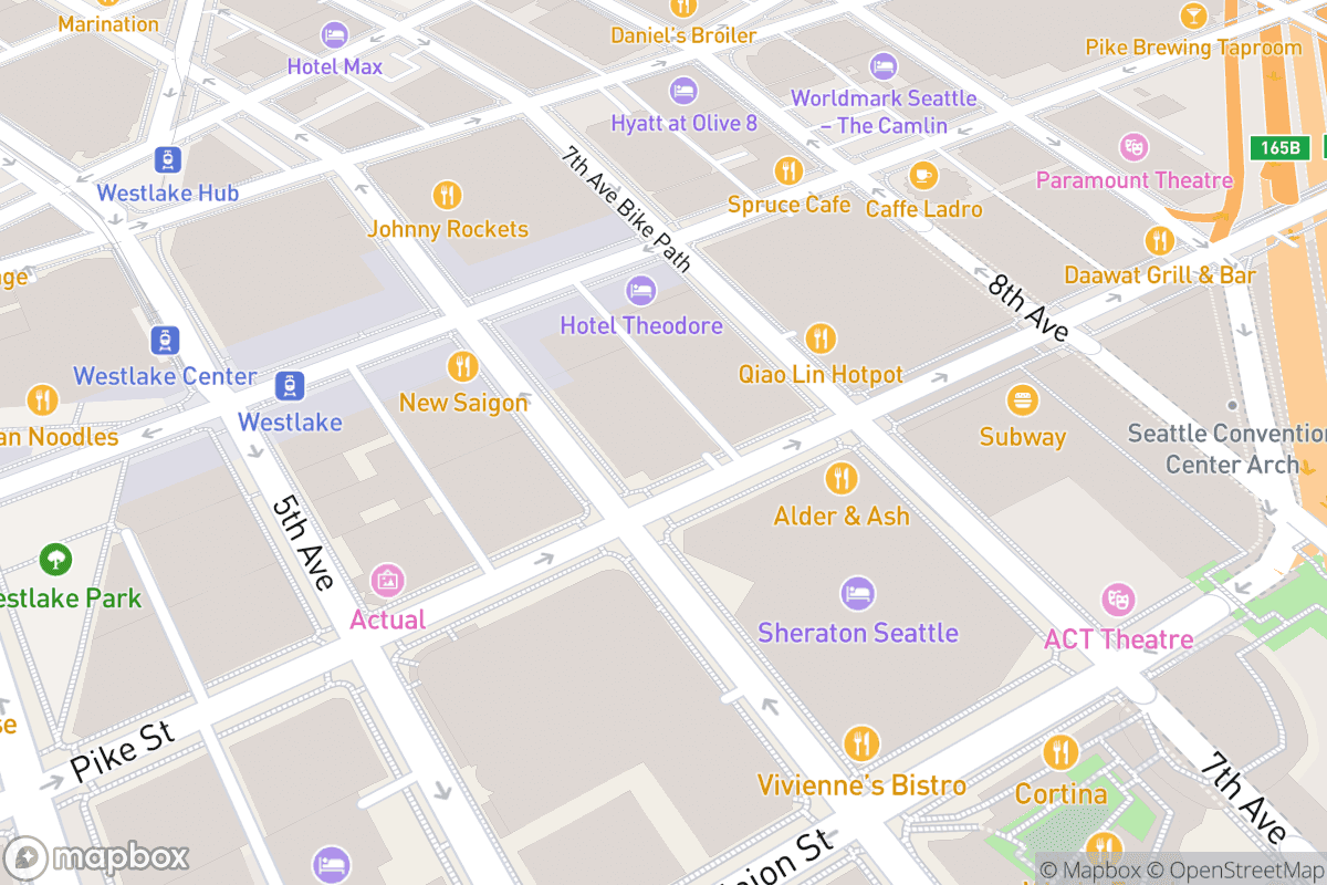 Map of Triple Door