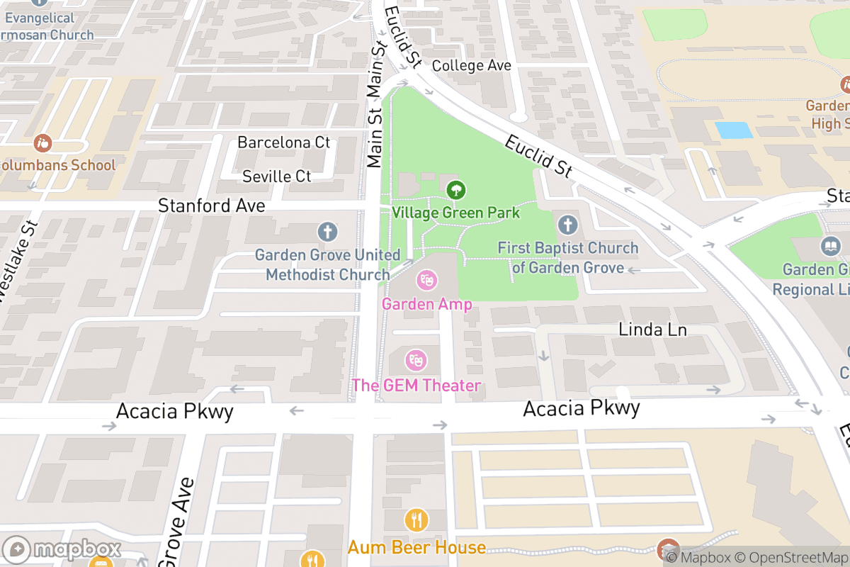 Map of Garden Amphitheatre