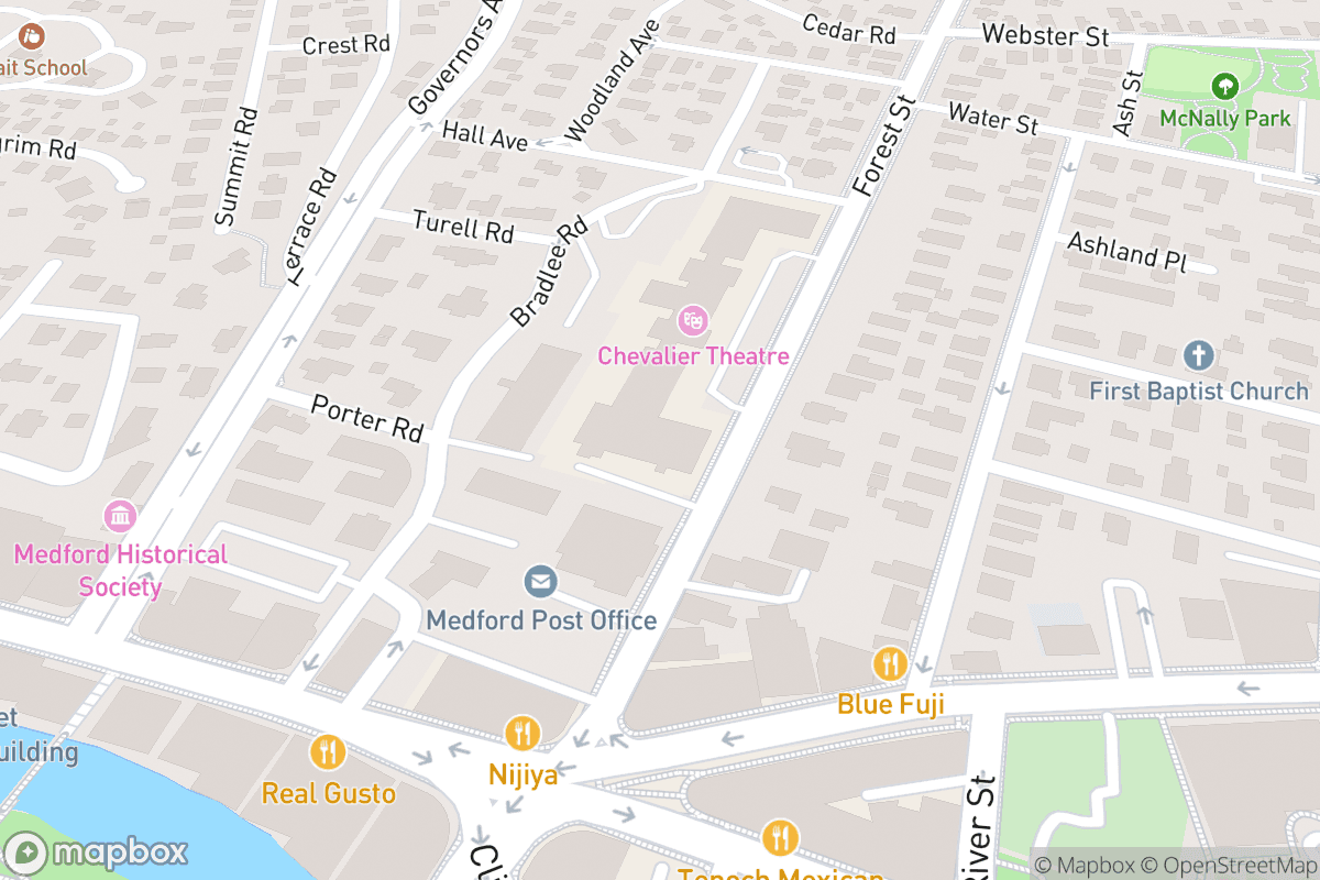 Map of Chevalier Theatre