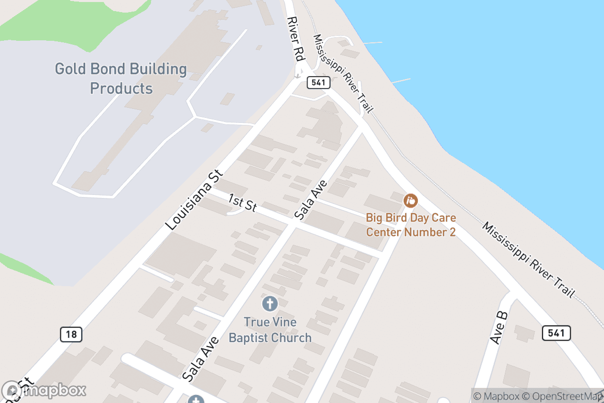 Map of Westwego Perf Arts Theatre