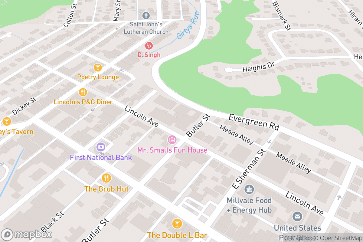 Map of Mr Smalls Theatre