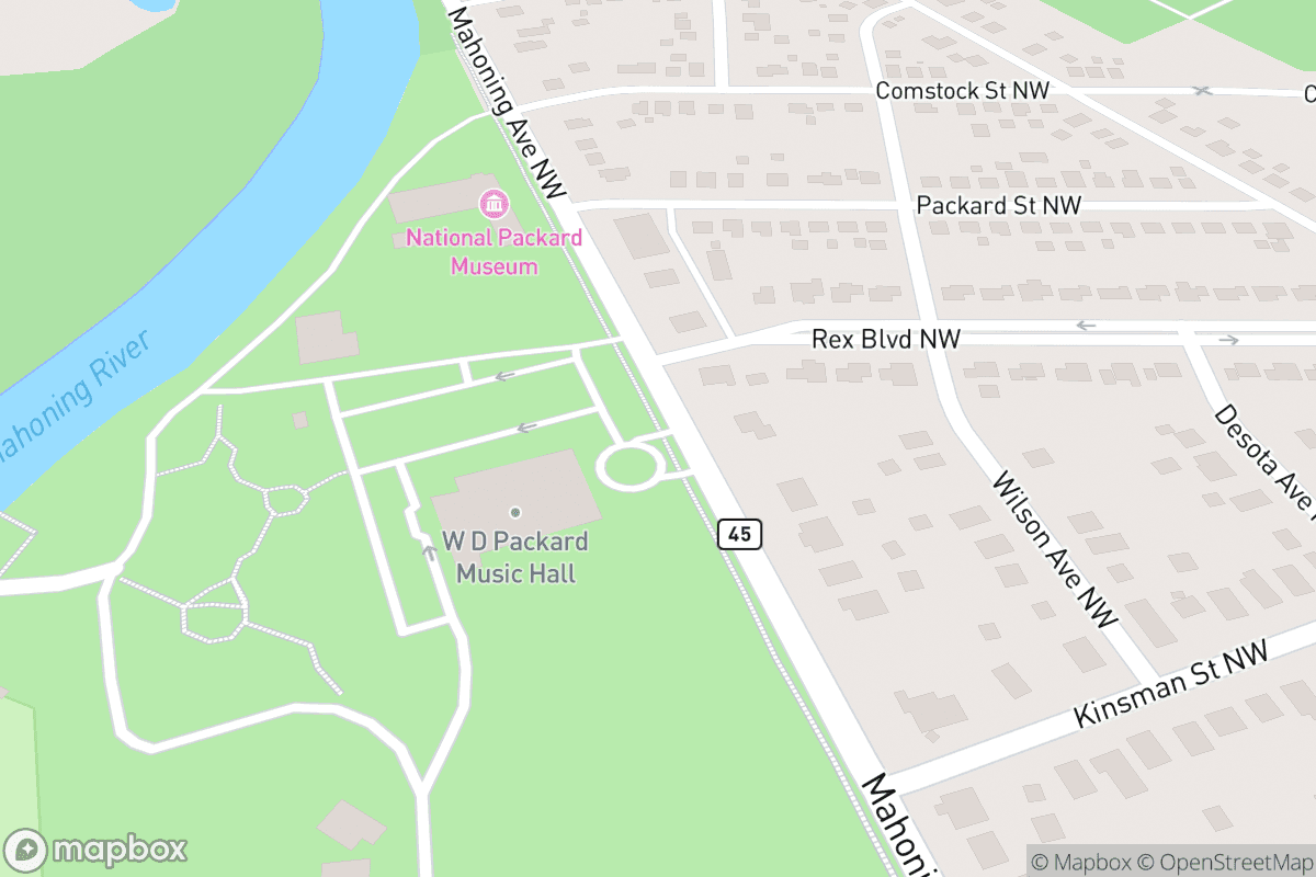 Map of Packard Music Hall