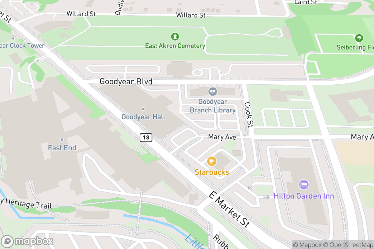 Map of Goodyear Theater