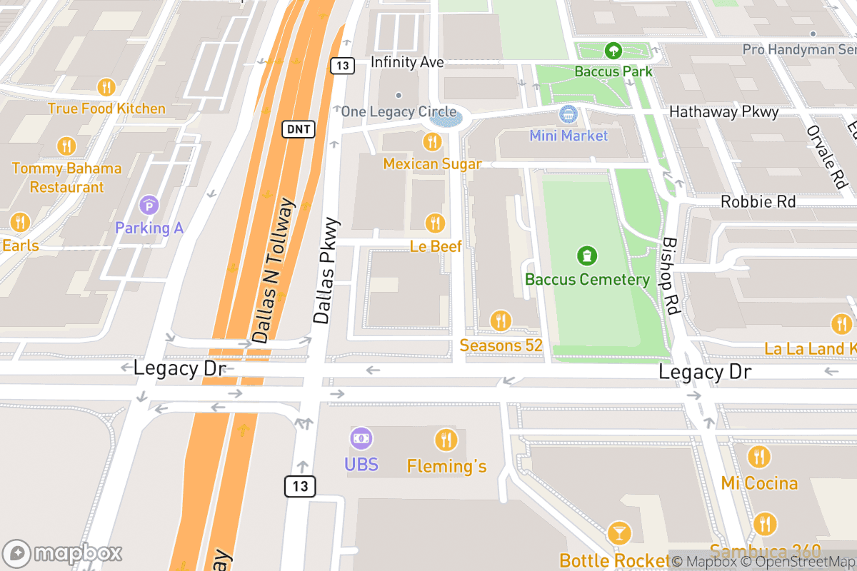Map of Mic Drop Comedy Plano