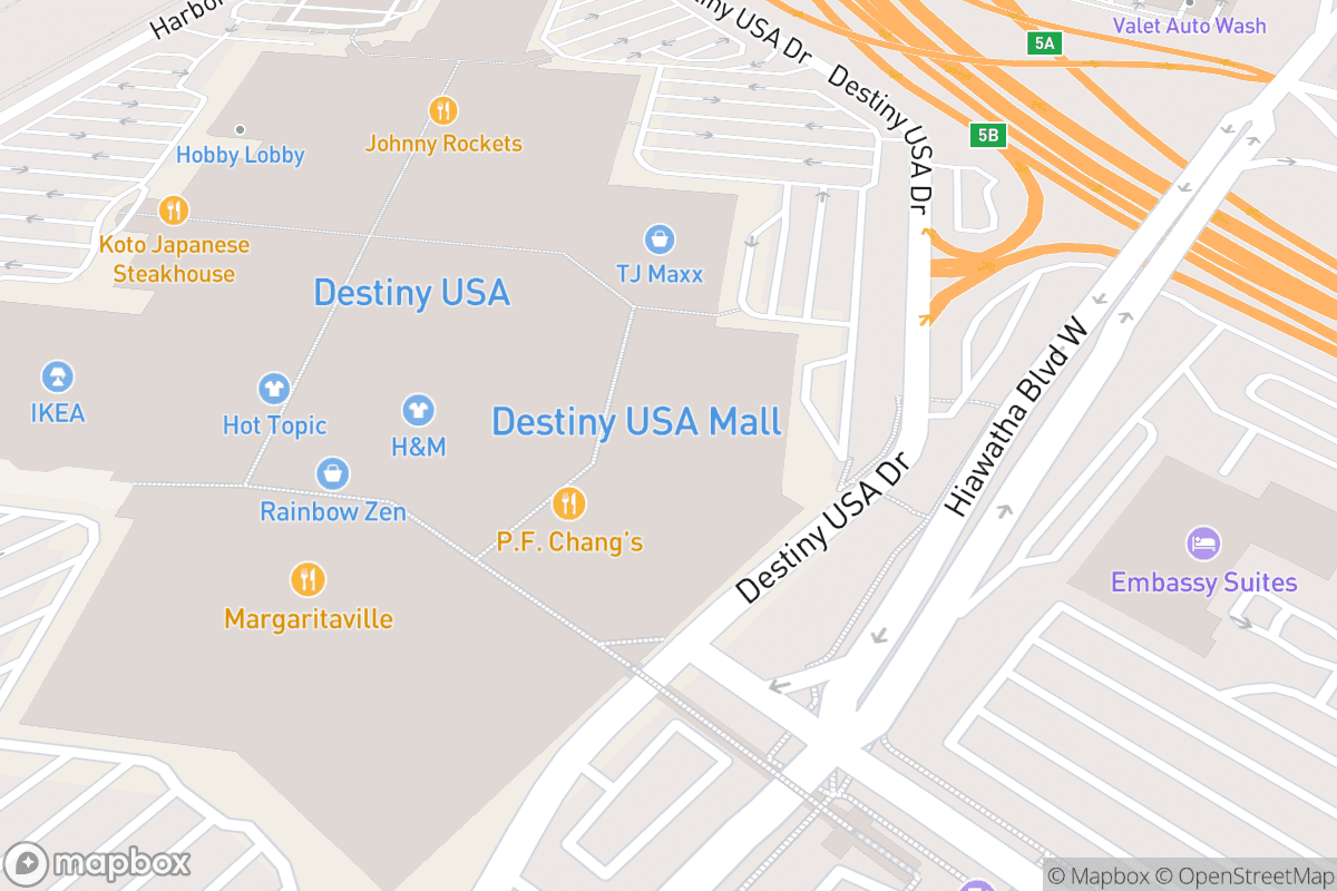 Map of Funny Bone (Syracuse)