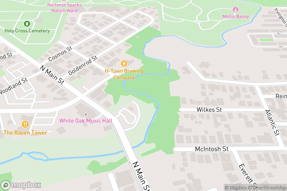 Map of White Oak Music Hall - Downstairs