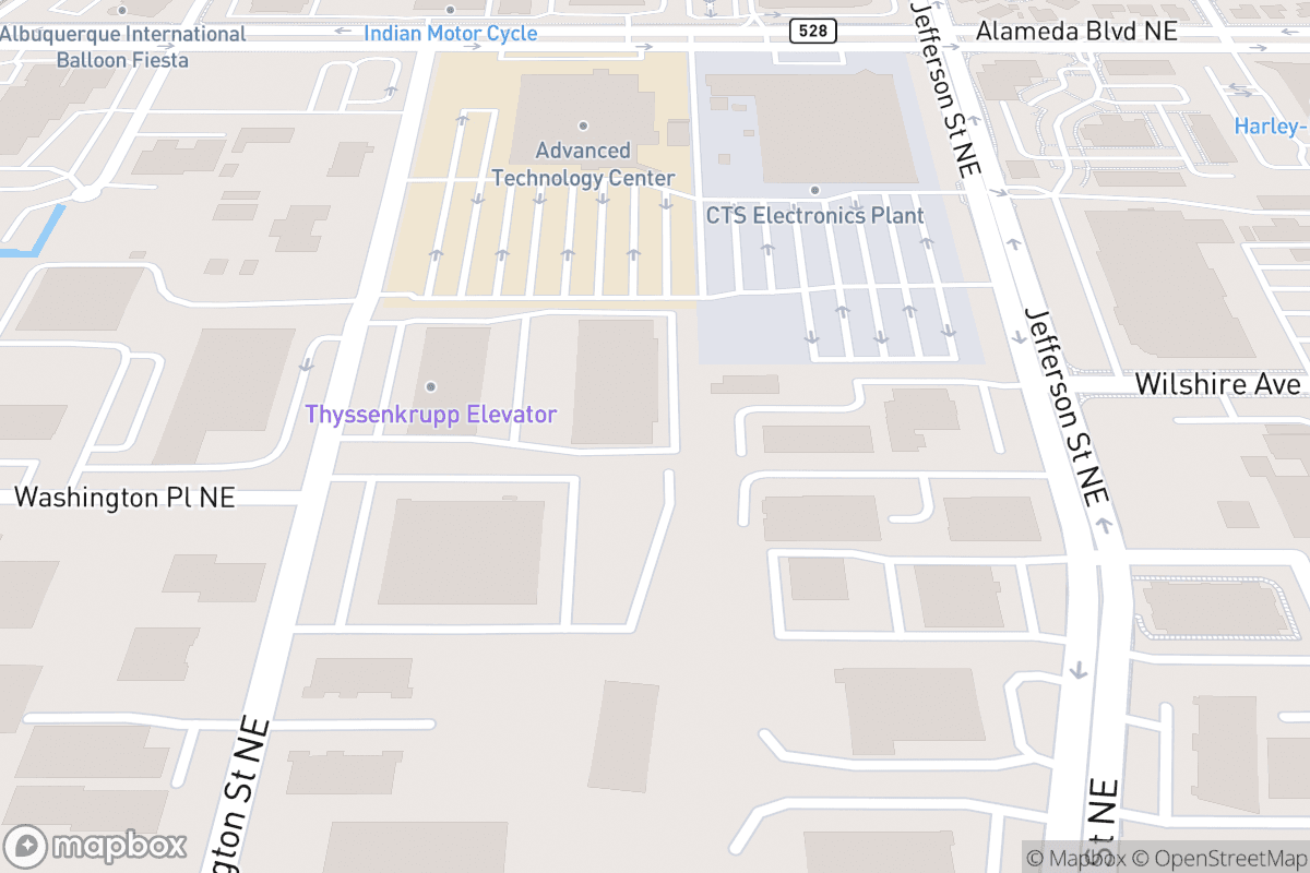 Map of Sandia Resort & Casino