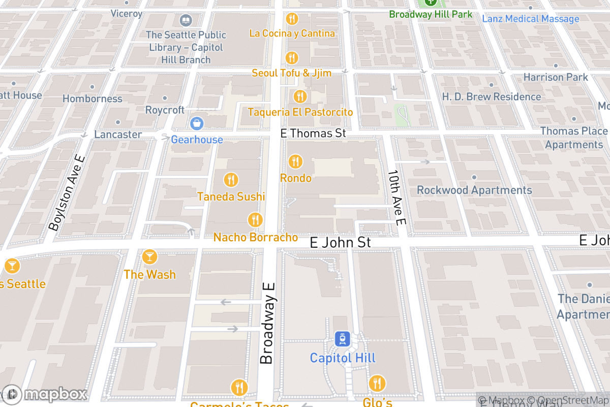 Map of Emerald City Comedy Club