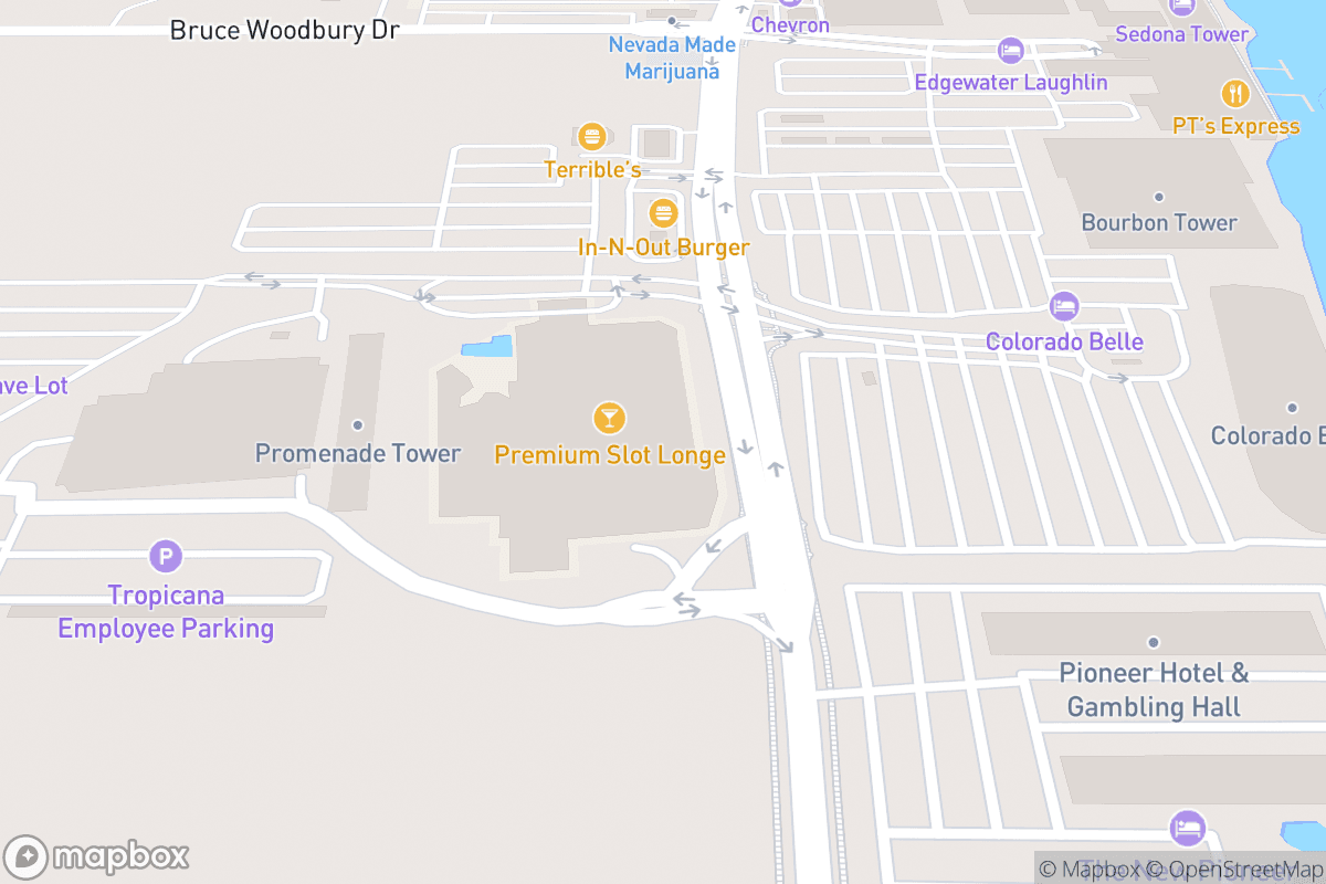 Map of Pavilion Theater at Tropicana Laughlin