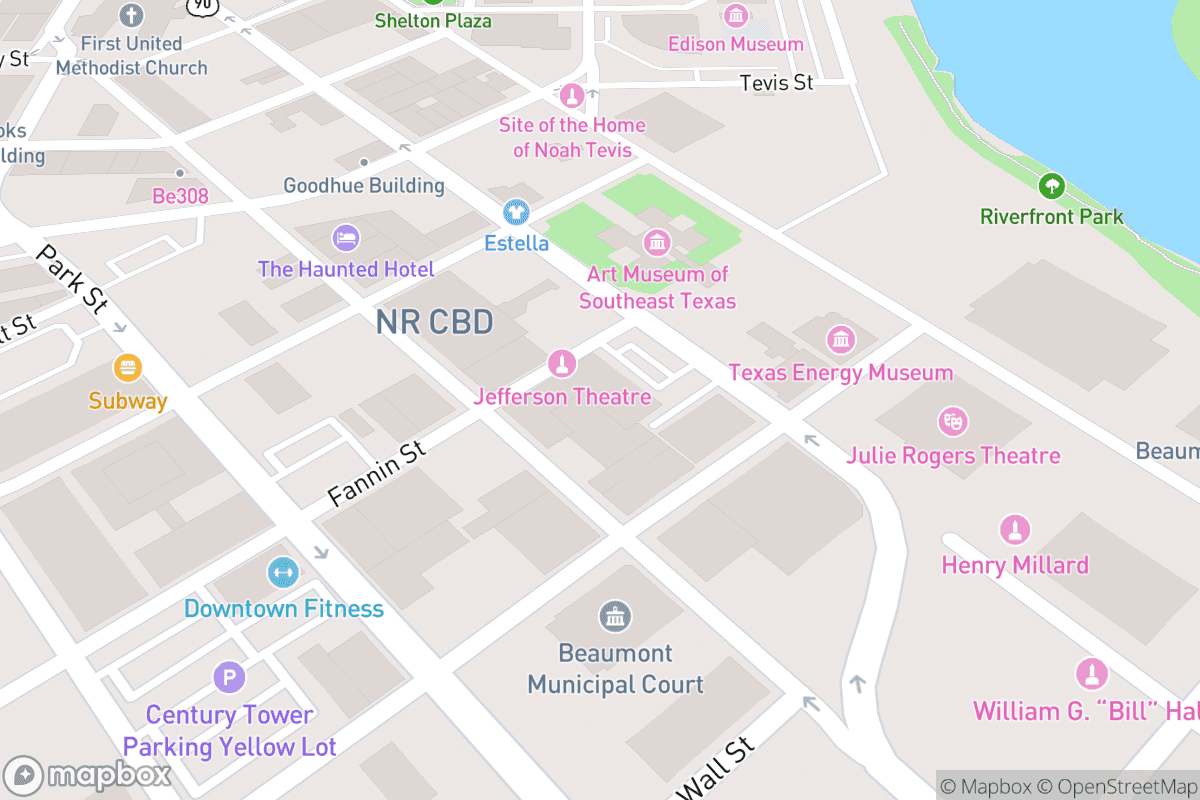 Map of Jefferson Theatre