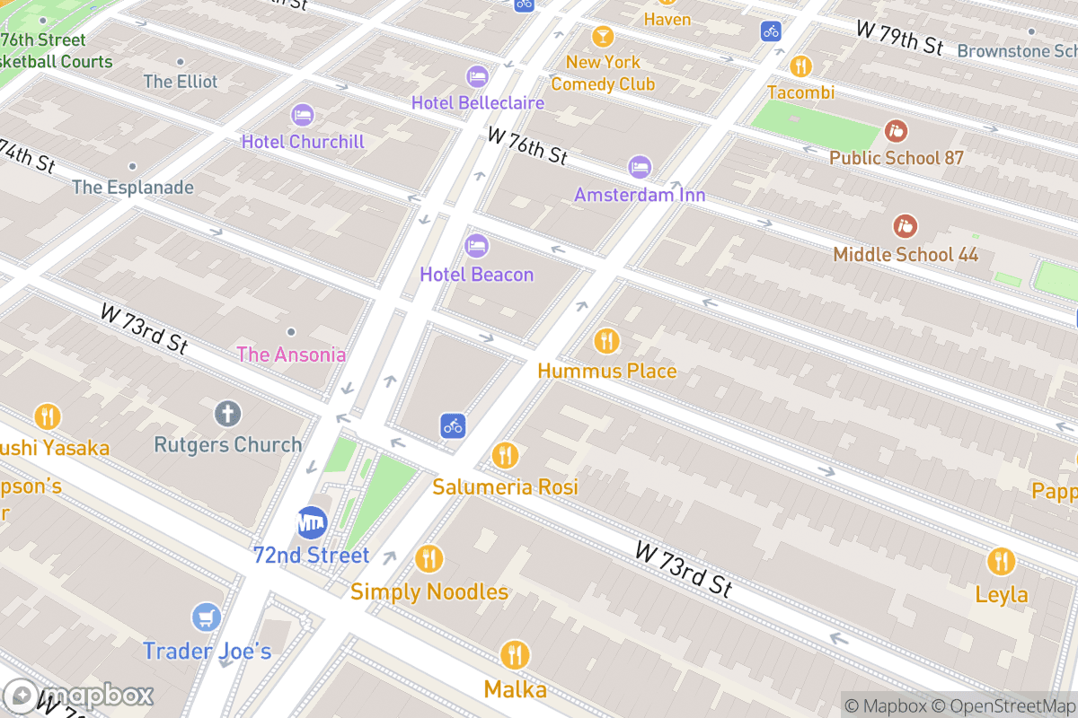 Map of Beacon Theatre