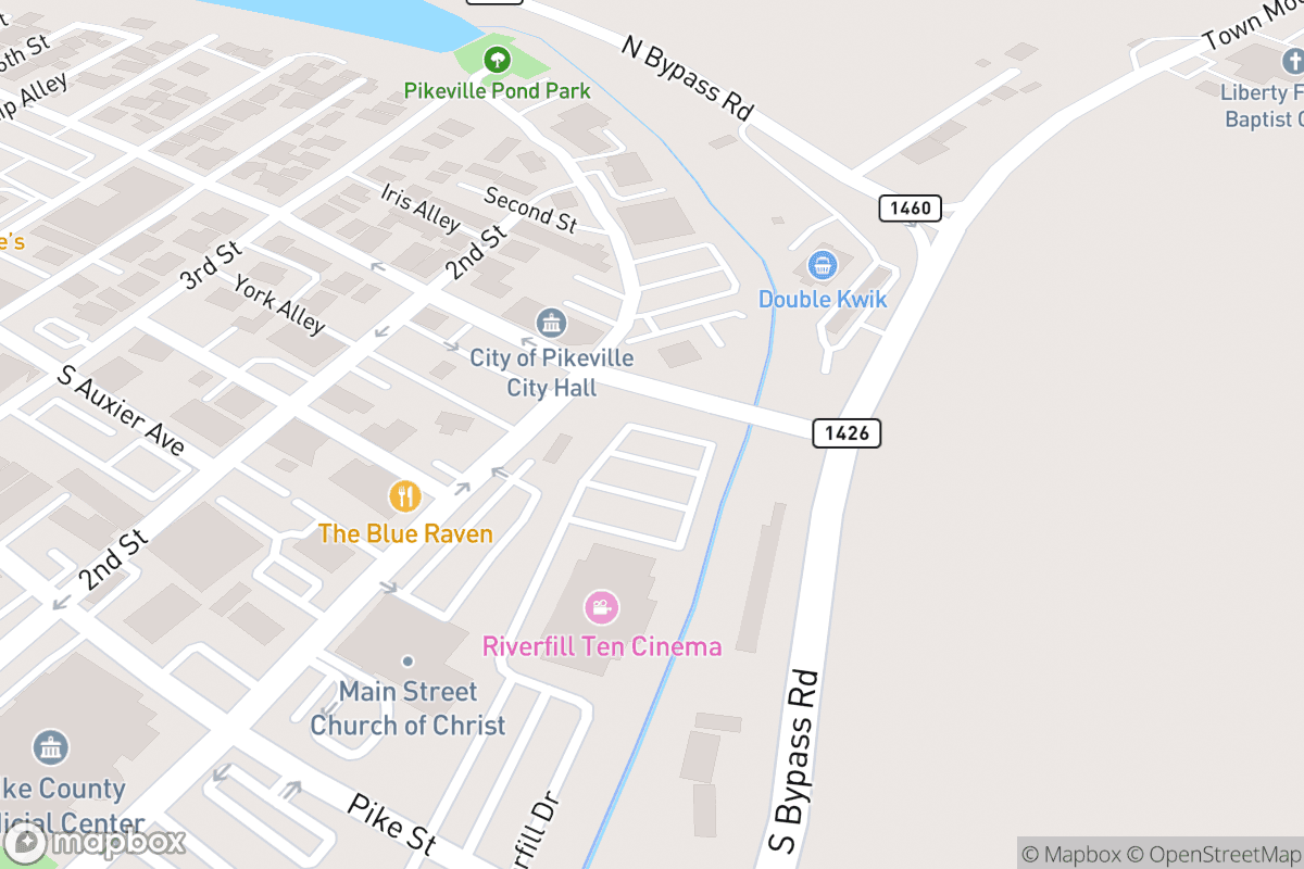Map of Appalachian Wireless Arena (Formerly Eastern Kentucky Expo Ctr)