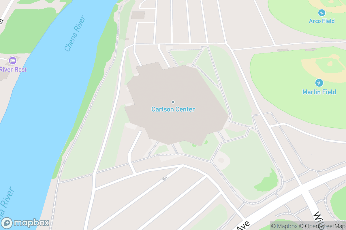 Map of Carlson Center
