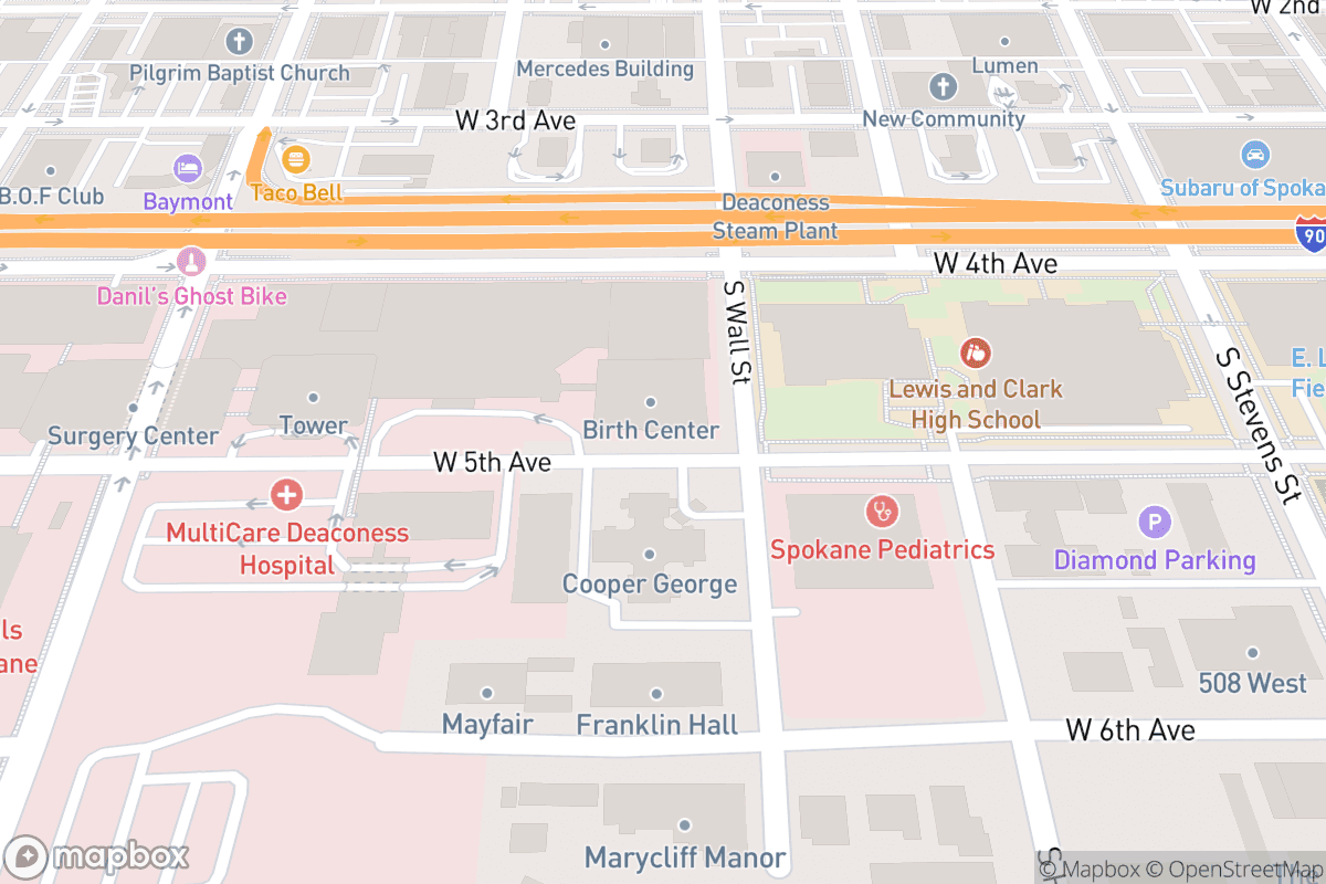 Map of The Fox - Spokane