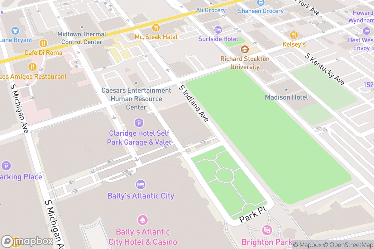 Map of The Claridge Hotel
