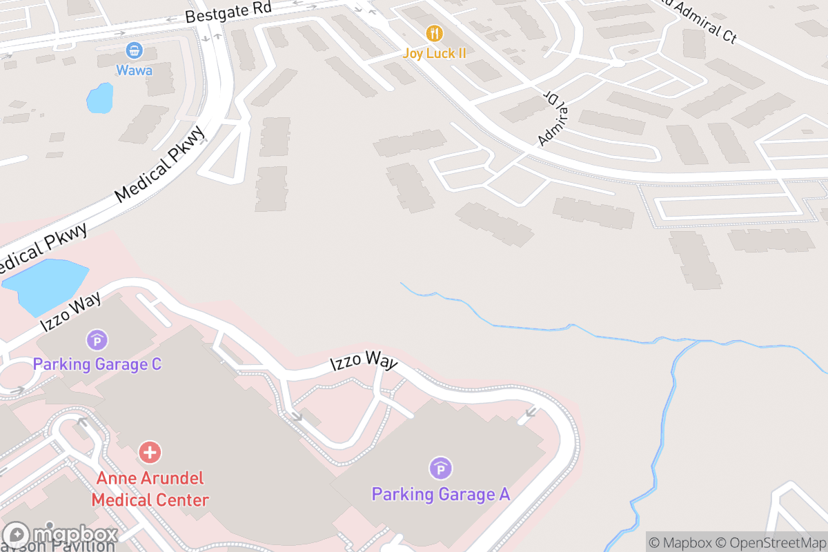 Map of Maryland Hall for the Creative Arts
