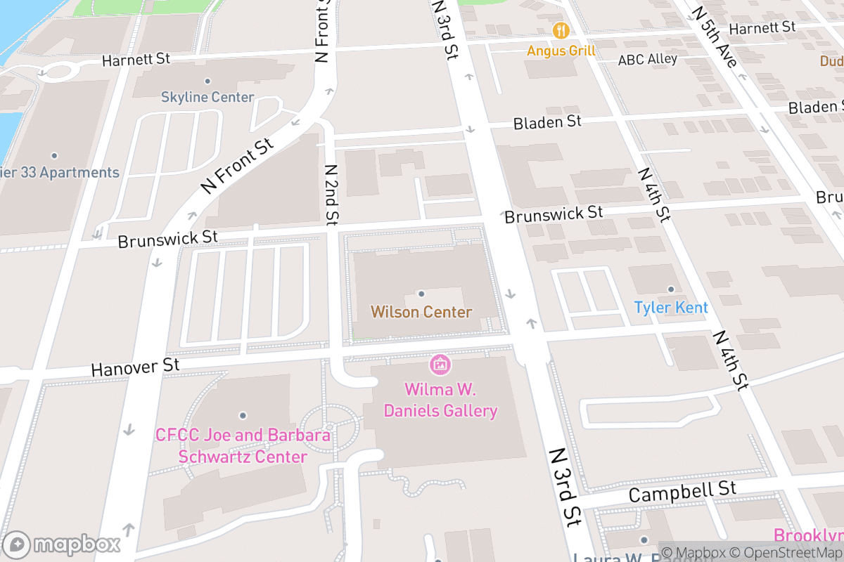 Map of Wilson Center, CFCC