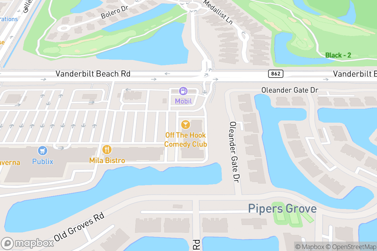 Map of Off The Hook Comedy Club