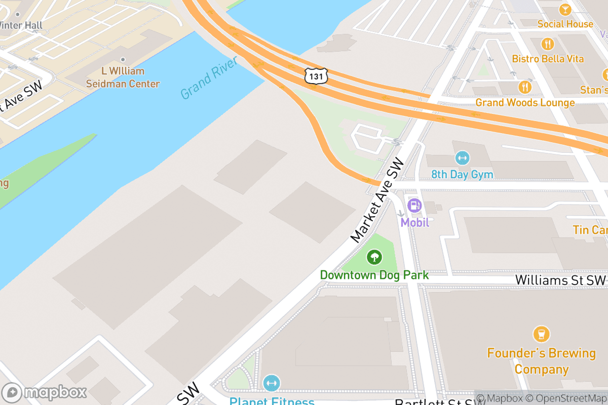 Map of Acrisure Amphitheater