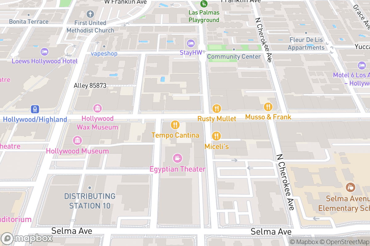 Map of Egyptian Theatre