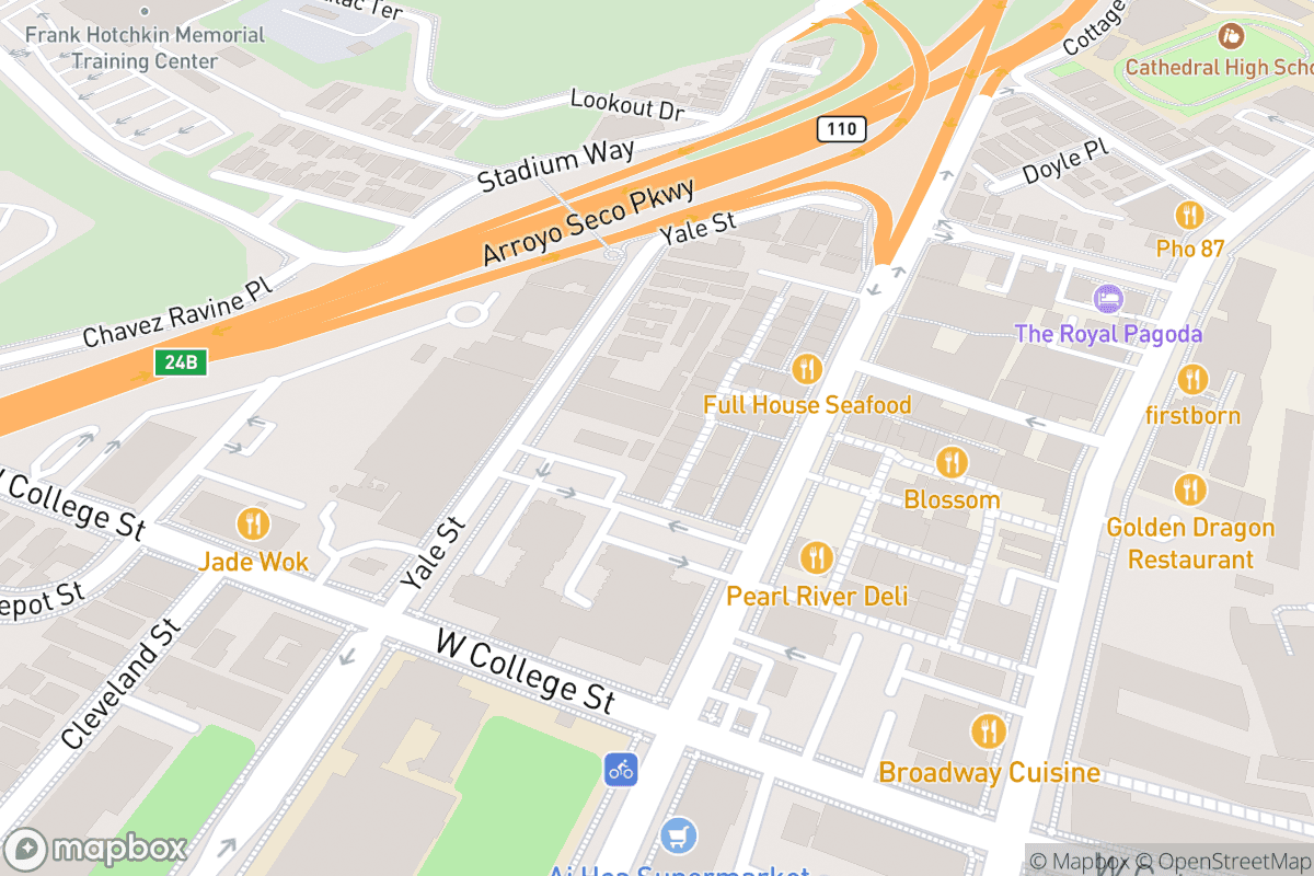 Map of Ahmanson Theatre