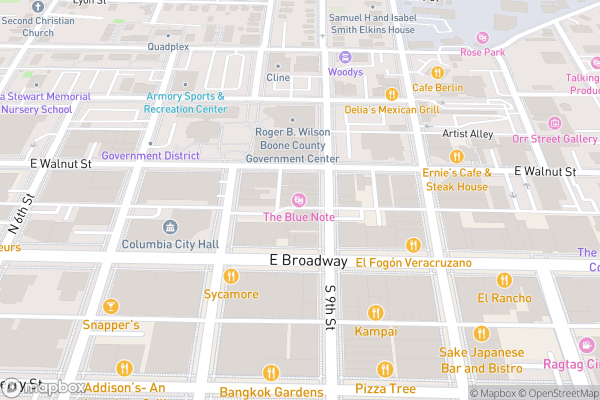 Map of The Blue Note