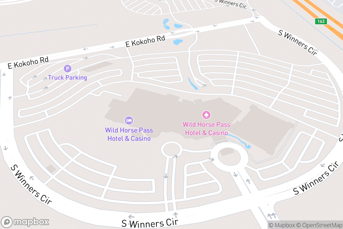 Map of Gila River Resorts & Casinos - Wild Horse Pass