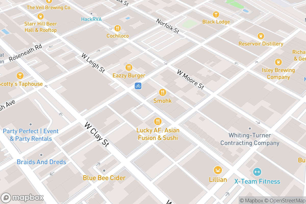 Map of Strangeways Brewing RVA-Scott's Addition