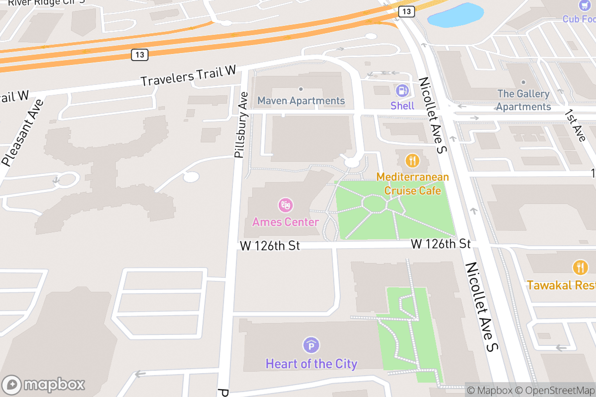 Map of Ames Center
