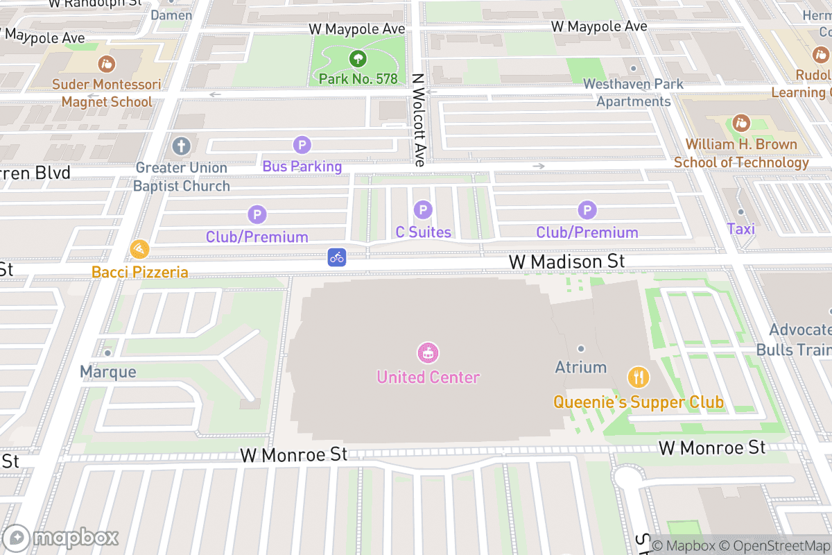 Map of United Center