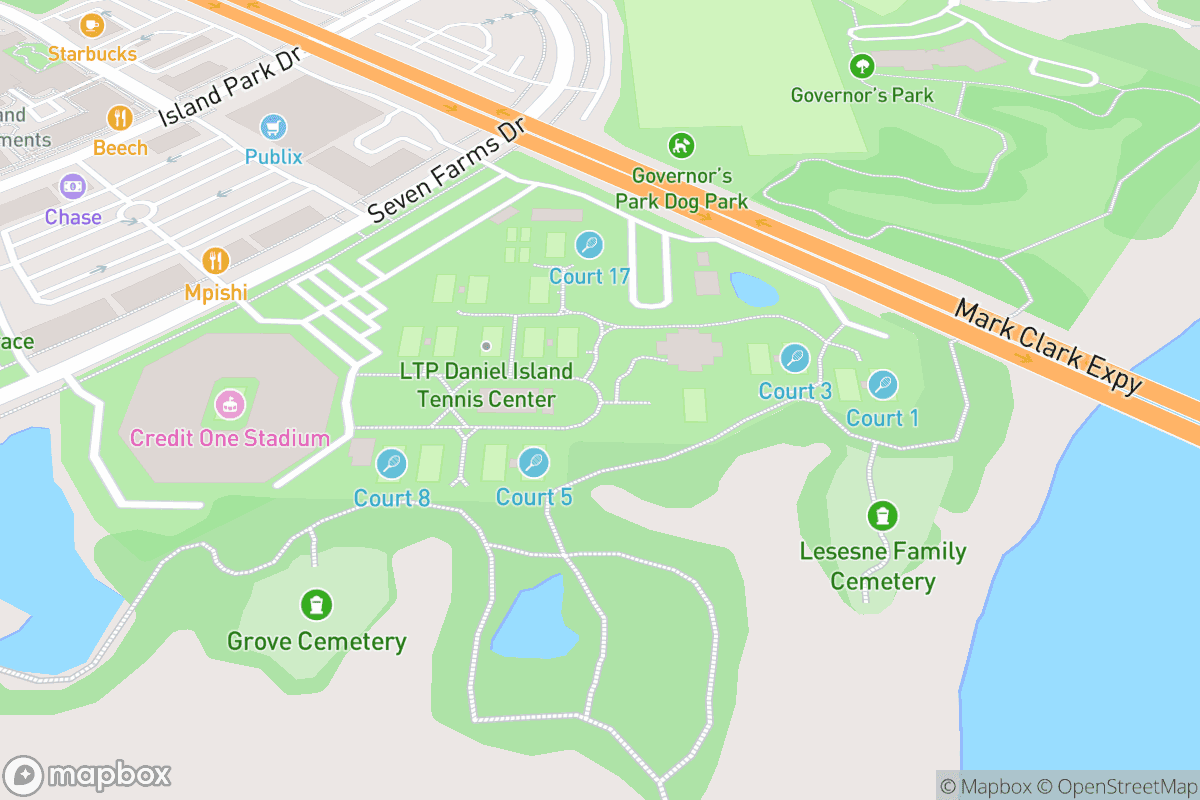 Map of Credit One Stadium 