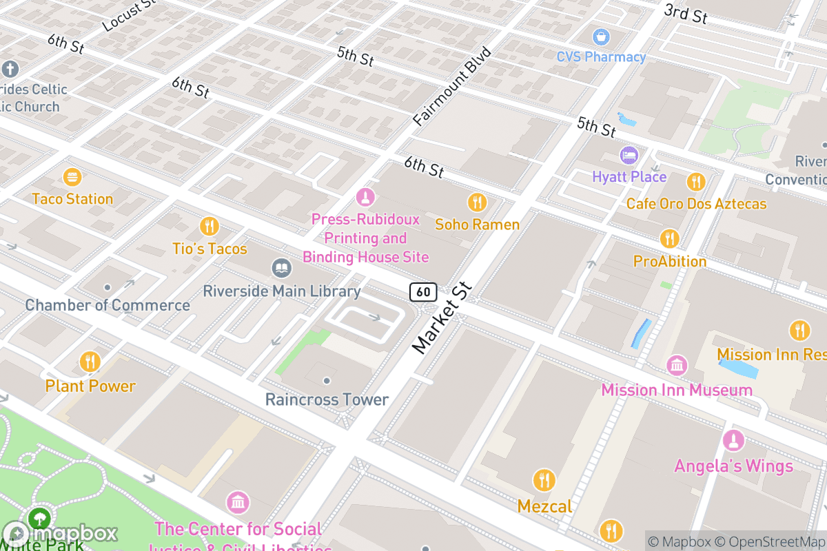 Map of Fox Performing Arts Center