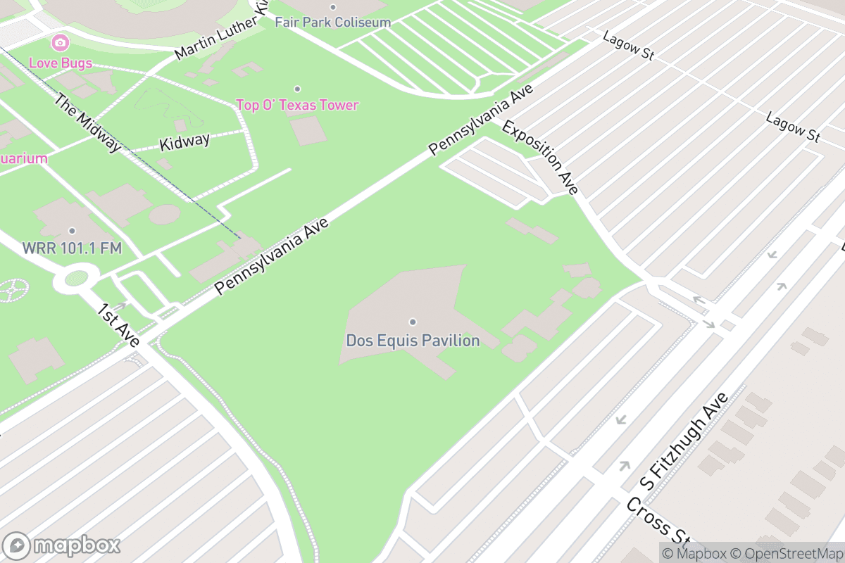 Map of The Pavilion at Fair Park