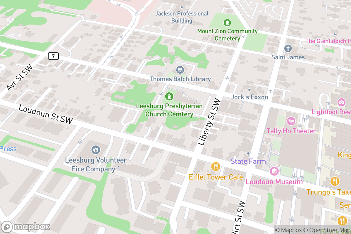 Map of Tally Ho Theater