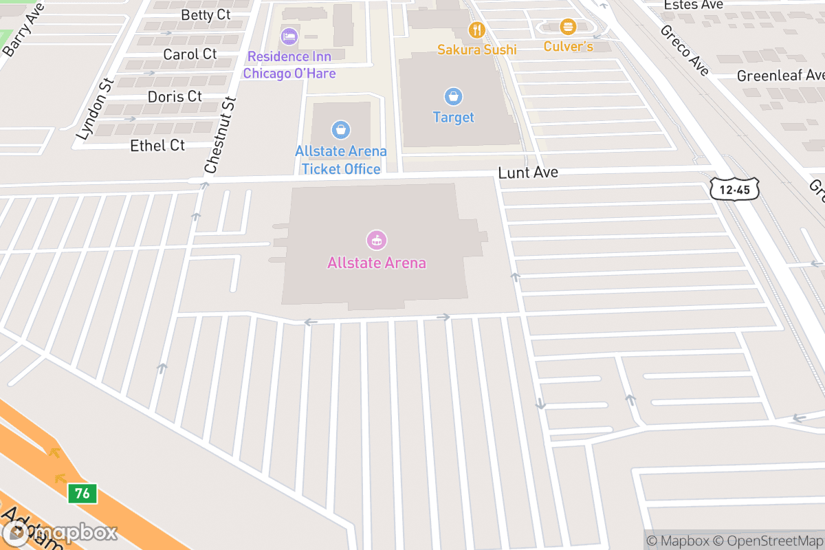 Map of Allstate Arena