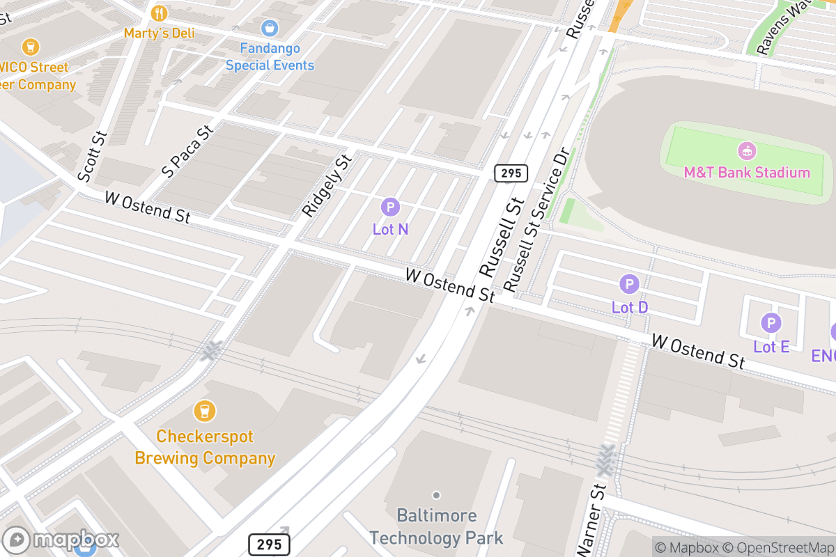 Map of The Paramount Baltimore